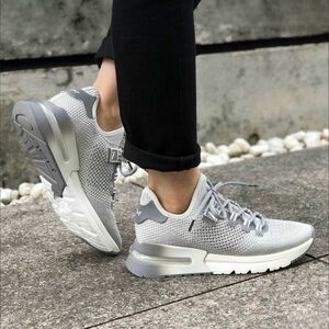 Ash Crush Bis In Sparkling Silver/White Sneakers Size 38